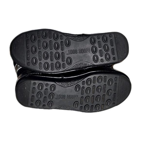 Moon Boot Monaco Women's Winter Black Boots Fauz Fur Trim Waterproof Size 7 - Picture 5 of 6